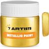 7 Artists Colori Acrilici Metallizzati 50 ml Rich Gold Acrilici per