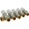 TDM Collettore di distribuzione TDM con valvola di chiusura bianco 3/4 x 1/2 5 vie