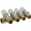 TDM Collettore di distribuzione TDM con valvola di chiusura bianco 3/4 x 1/2 4 vie