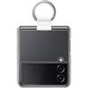 Samsung Clear Silicone Cover with Ring per Galaxy Z Flip4 Originale