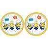 Procos Folat 93457P Piatti FSC Minions 23cm - 8 pezzi (Confezione da 2)