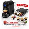 dictrolux Macchina per caffe a capsule espresso compatibile Nespresso portacapsule omaggio