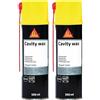 SIKA - Cera spray antiruggine - Sikagard 6220 S, Ambra - Protezione per le cavità dell'auto - Penetra ovunque per una conservazione sicura e totale - 500ml (Confezione da 2)