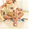 Pista per Biglie in Legno Portatile, Giocattolo Educativo per Bambini Piccoli,
