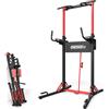 ONETWOFIT Barra pieghevole per trazioni autoportante, Power Tower Dip