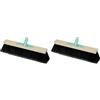 PIPPO - Scopa Industriale in Legno Senza Manico per Ambienti Industriali, 40cm, Setole PVC Rigide Resistenti Durevoli - Assicella in Legno, Boccola in Ferro, Compatibile con Manico Punta Conica ES470