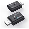 Bewinner Trasmettitore Ricevitore per TV, 2 in 1 Bluetooth 5.0 Circuito Adattatore per TV