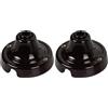 Fanton Rosone liscio in ceramica colore marrone Ø 70 mm in porcellana per lampade a sospensione e cavo tessile 84027BW (Confezione da 2)