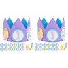 BONNYCO Corona Compleanno Bambina Sirena Numeri Intercambiabili 0-9 e Personaggi a Tema. Corona Primo Compleanno Bimba, Regalo Bambina 1 Anno. Cappellini Decorazioni Sirena, Festa Bambine Carnevale