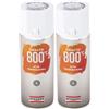 AREXONS SMALTO 100% ACRILICO ALTA TEMPERATURA (fino a 800 °C) 400 ml vernice Trasparente, bomboletta spray universale, resine di alta qualità essiccazione rapida (Confezione da 2)