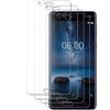 [4 Pezzi] VETRO TEMPERATO PER NOKIA 8 PELLICOLA PROTEGGI SCHERMO DISPLAY LCD