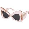 NINA RICCI SUNGLASSES Ricci - MAT: Cellulose acetate_C: SHINY TRANSP.PINK D: 145x22 / Female