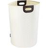 WENKO Portabiancheria Wabo beige - Cesto portabiancheria Capacità: 75 l, Poliestere, 40 x 60 x 40 cm, Beige