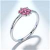 Senza marchio Anello anniversario pietra preziosa zaffiro rosa Ceylon certificato naturale ...