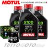 Motul - Hiflo Tagliando HONDA VT 750 C2 Shadow Spirit 2012 2013 - Motul 5100 10W40 + Filtro
