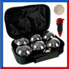 Set Bocce Professionali 6 Palle da Gioco in Metallo Ferro + Pallino + Borsa