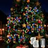 Probuk Decorazioni Natalizie Renna LED da Finestra, 2 PCS Luci a Forma di