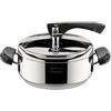 Lagostina Pentola pressione Inox (3,5Lt) con cestello LAGOFUSION CLASSICA Cromo lucido