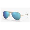 Ray-Ban Ray Ban 3025 Aviator 58 112/4L Occhiali Oro Opaco/Blu Specchio Polarizzato