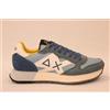SUN68 Z36115 JAKY 2.0 SOLID ginnastica uomo in pelle e tessuto ottanio chiaro 73