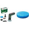 Bosch Spazzola elettrica di pulizia UniversalBrush + Bosch Tampone antigraffio in microfibra per Spazzola elettrica di pulizia UniversalBrush, 3 pezzi inclusi, confezione in cartone