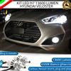 ESL KIT MONO LED H7 AL QUARZO 360° HYUNDAI VELOSTER 13600 LUMEN 6500K BIANCO