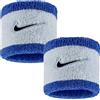 NIKE POLSINI CORTI SWOOSH BIANCO BLU UOMO N1012405069OS SPORT TENNIS ANTISUDORE