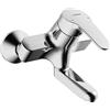 Hansa Hansamix 01969283 - Miscelatore monocomando da parete, flusso bloccabile, attacco a S, sistema di svuotamento, lunghezza rubinetto 171 mm, cromato