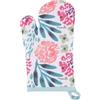 Villa d'Este Home Tivoli 1996 Guanto da forno in cotone 18x28 cm, decoro floreale, Acquerello