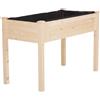 VivaGarden Orto Urbano Pensile Legno Fodera Tessuto 122.5x56.5x76cm - 845D35