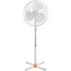 Vinco Ventilatore a Piantana da Terra 3 Pale 40 cm Oscillante 45 W Bianco 70703