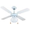 Zephir Ventilatore Soffitto Luce 4 Pale Lampadario ø 107 cm - ZFS9107B