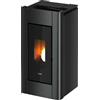 Cadel Stufa a Pellet Ventilata 10,5 kW 25 Kg WiFI Antracite 7022070 Prince 11 T1
