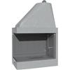 FORTUNATO Camino Legna Prefabbricato Ghisa Focolare Aperto Reversibile DS90TGH Calore