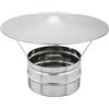 Zinco Group Fumaiolo Fissi Cappello Cinese Inox 15 cm - Cinox15