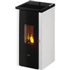 Pegaso Stufa a Pellet Ventilata 7 kW 15 Kg Volume 168 m3 Bianco 7020030 Vera 7.0