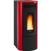 La Nordica-Extraflame Stufa a Pellet Idro 17 kW 27 Kg Bordeaux Costanza Idro