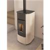 La Nordica-Extraflame Stufa a Pellet Canalizzata 7,5kW 15Kg Avorio MARIELLA PLUS