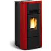 La Nordica-Extraflame Stufa a Pellet 7 kW Ventilata 15 Kg Bordeaux Giusy Evo 2.0