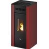 Pegaso Stufa Pellet Ventilata 8.5 kW 17 kg Volume 238 m3 Rosso 7022002 Elane 9