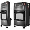 Zephir Stufa a Gas per Bombola GPL Infrarossi 4,2 kW da Interno Nero ZGS41200