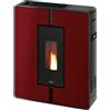 Cadel Stufa a Pellet Canalizzata Slim 10 kW 15 Kg 285 m3 Rosso Tile Plus 10