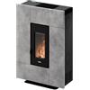 Cadel Stufa a Pellet Ventilata 6,9 kW 12 Kg 197 m3 Pietra Serpetino Grace 7 T2