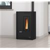 Nordica Extraflame Stufa a Pellet Slim Ventilata 5.1 kW Bordeaux Luisella 5.0