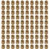 Eurowagens Bossoli In Ottone M2 X 3Mm Filettati A Rete Rotondi Inserto Viti 100Pezzi