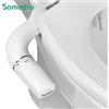 SAMODRA Attacco Bidet per WC Disabili e Anziani, ultrasottile Doppio ugello Bidet