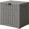 Outsunny Box da Giardino 114L in Resina con Serratura