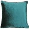 Paoletti Riva Luxe Velvet Feather Cuscino Pieno - Jadite Verde - Tatto Morbido Velluto Tessuto - Reversibile - Nascosto Zip di Chiusura - Lavabile in Lavatrice - 100% Poliestere Caso - 55 X 55Cm (22