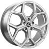 Volkswagen Cerchio in Lega Huntsville, Compatibile con Golf/Tiguan/T-Roc, Alluminio/Magnesio/Silicio, Argento Opaco, 19 Pollici, 7,5J x 19, PCD 112/5, ET40, 530mm x 530mm