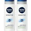 Beiersdorf Nivea Men Gel doccia, sensitive, 500 ml (Confezione da 2)
